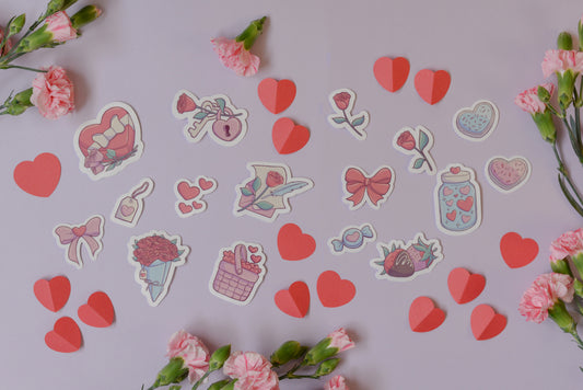 Valentine's Day Sticker Bundle – Cute Love-Themed Stickers