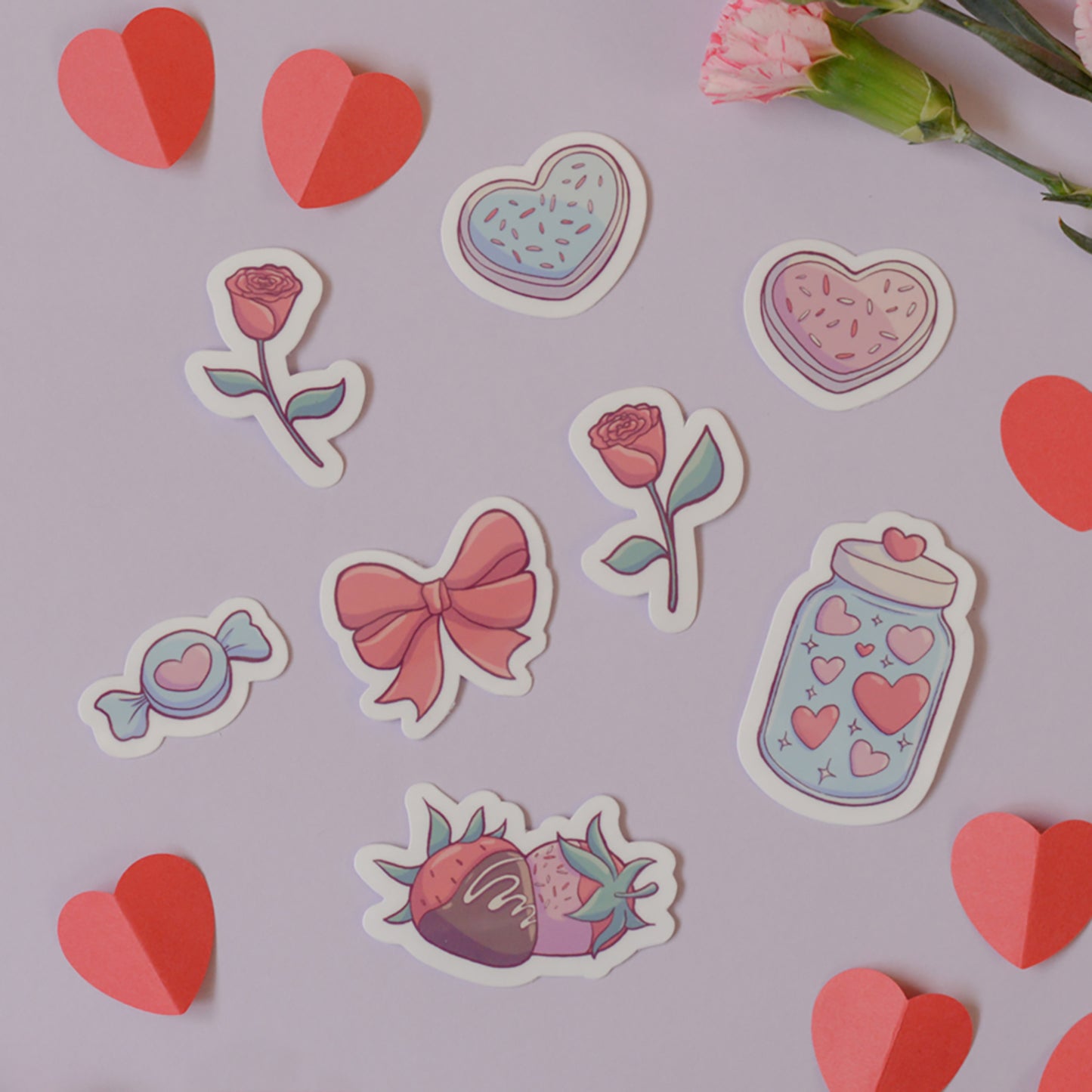 Valentine's Day Sticker Bundle – Cute Love-Themed Stickers