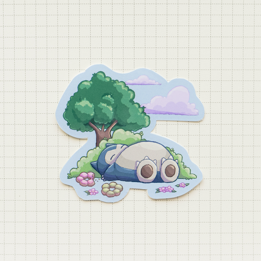 Sleepy Snorlax Sticker
