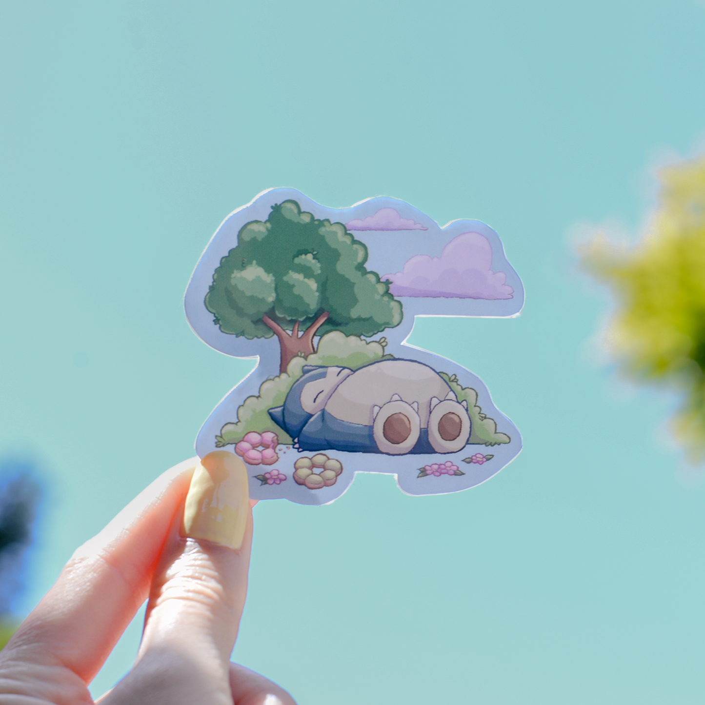 Sleepy Snorlax Sticker