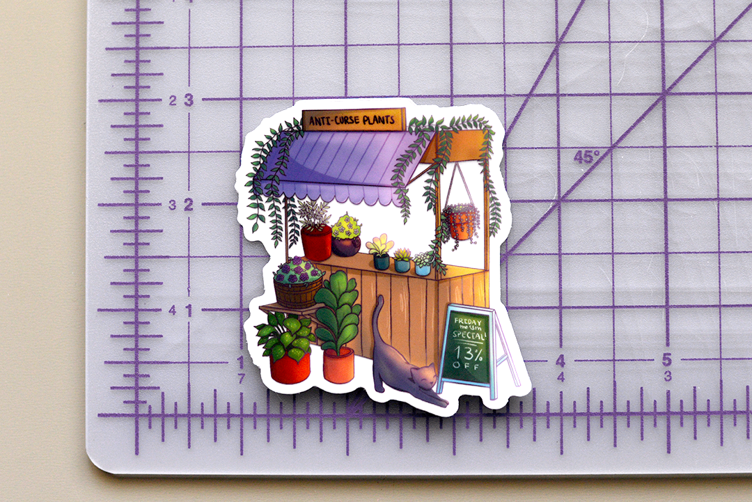Jinx's Plant Stand Sticker