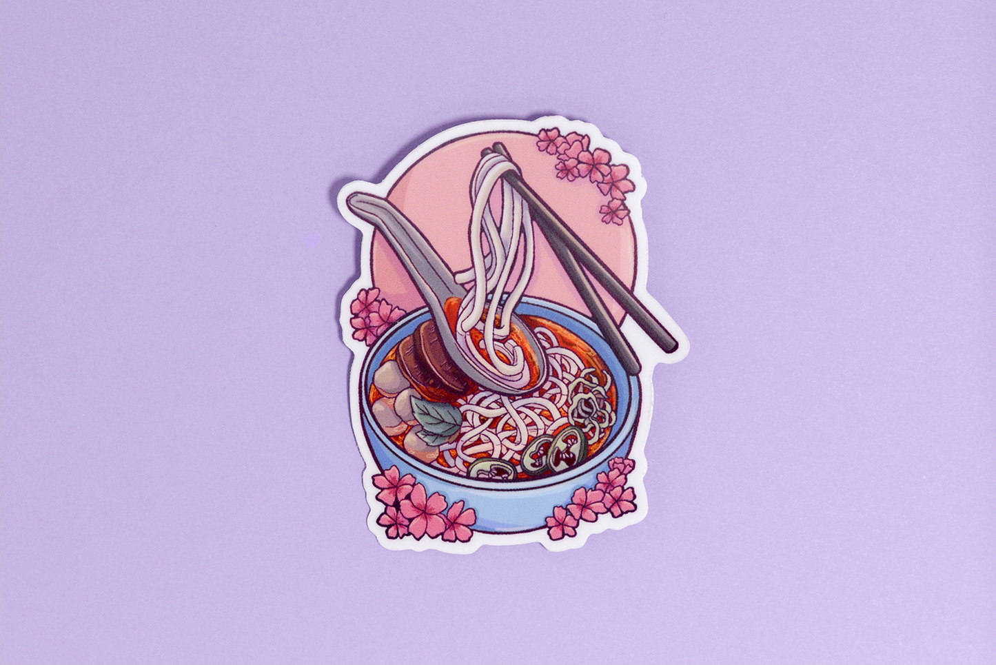 Bún Bò Huế Sticker – Spicy Vietnamese Noodle Soup Sticker