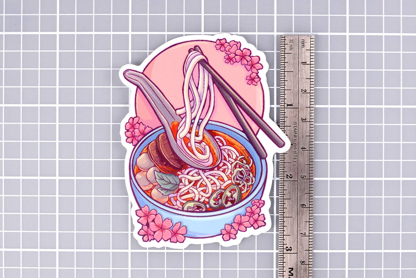 Bún Bò Huế Sticker – Spicy Vietnamese Noodle Soup Sticker