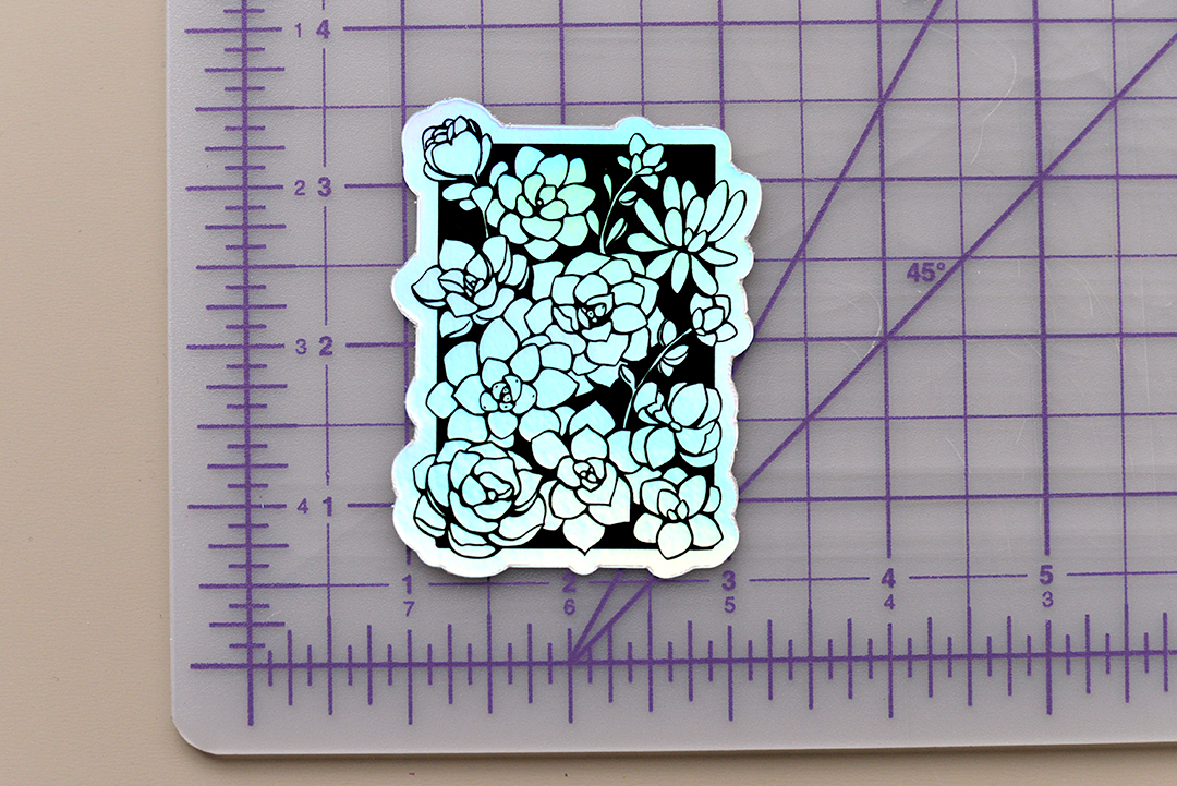 Holo Succulents Sticker