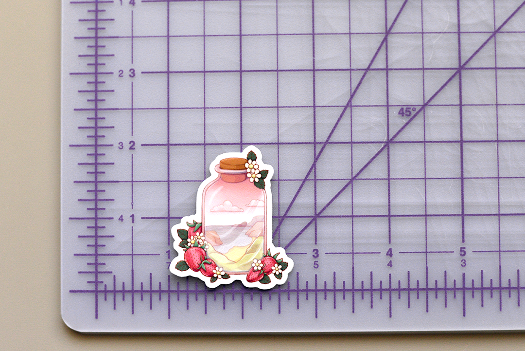 Strawberry Seaside Sticker