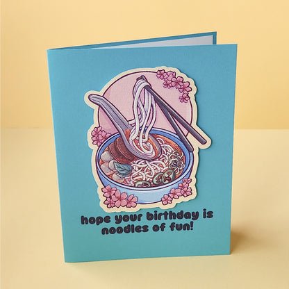Noodles of Fun Birthday Card