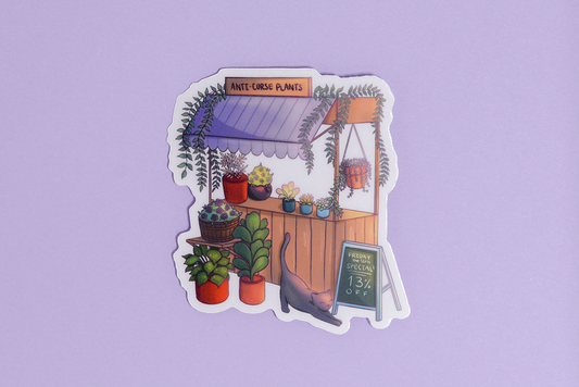 Jinx's Plant Stand Sticker
