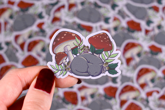 Jinxtober Mushrooms Sticker