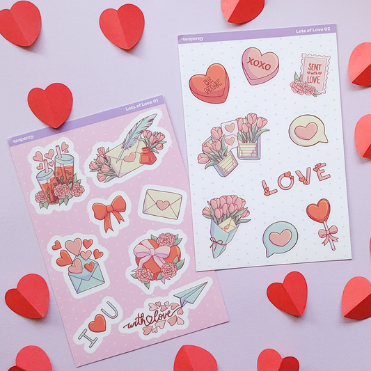 Lots of Love Sticker Sheets