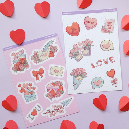 Lots of Love Sticker Sheets