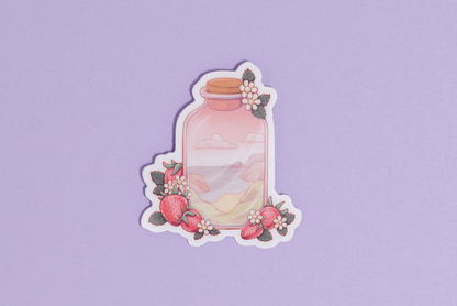Strawberry Seaside Sticker